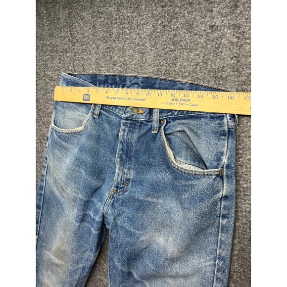 Rustler Jeans Mens 32x30 Blue Regular Fits 32x26 Straight Denim Workwear 87619PW - Picture 4 of 16